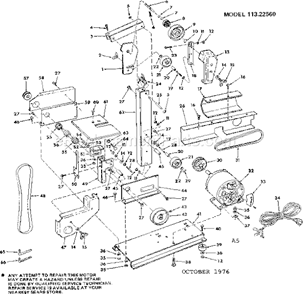 Part Location Diagram of 28410 Craftsman Belt, Med