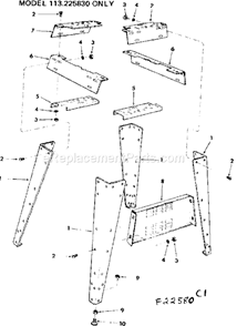Part Location Diagram of 68059 Craftsman Stiffener