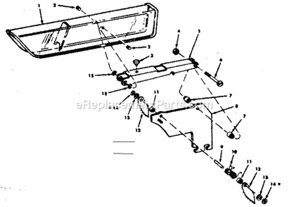 62805 Guard Assembly Diagram and Parts List for 113226640  Craftsman Table Saw
