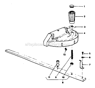 Page E Diagram and Parts List for 113226680  Craftsman Table Saw