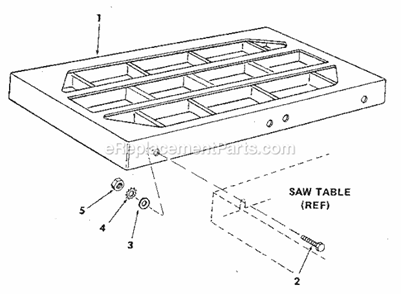 Page G Diagram and Parts List for 113226680  Craftsman Table Saw