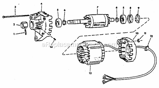 Page H Diagram and Parts List for 113226680  Craftsman Table Saw