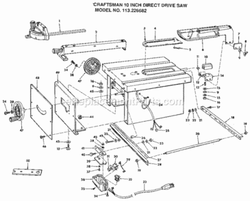 Part Location Diagram of 62770 Craftsman Rod, Separation (Includes Key No. 18)