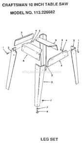 Part Location Diagram of 62553 Craftsman Stiffener