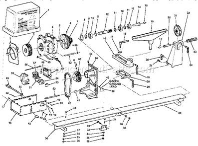 Part Location Diagram of 816586 Craftsman Tool Rest