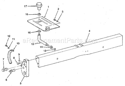 Figure 2 - Fence Assembly Diagram and Parts List for 113232200  Craftsman Planer Jointer