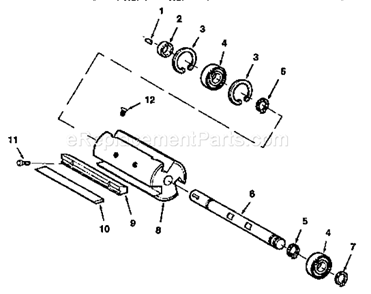 Cutter Assembly Diagram and Parts List for 113232211  Craftsman Planer Jointer