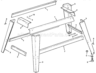 Page F Diagram and Parts List for 113232212  Craftsman Planer Jointer