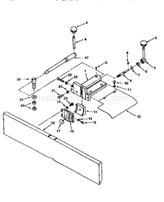 Fence Assembly Diagram and Parts List for 113232240  Craftsman Planer Jointer