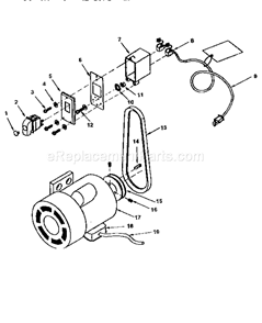 Part Location Diagram of 824915 Craftsman Cord Motor