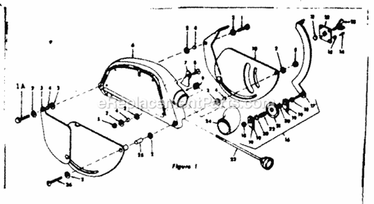 Guard Assembly 63496 Diagram and Parts List for 11323300  Craftsman Chop Saw