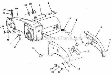 Page B Diagram and Parts List for 113234633  Craftsman Miter Saw