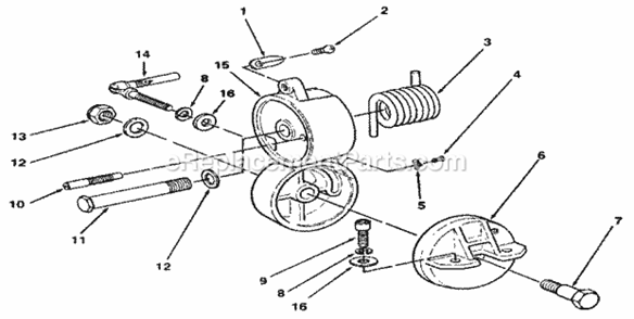 Page C Diagram and Parts List for 113234651  Craftsman Miter Saw