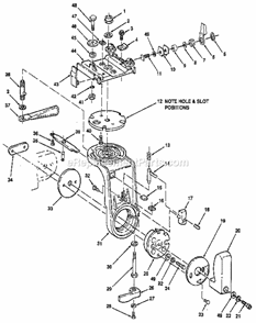 Figure 2 Diagram and Parts List for 113234701  Craftsman Chop Saw