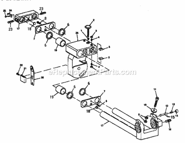 Page B Diagram and Parts List for 113234880  Craftsman Miter Saw