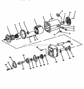 Part Location Diagram of 816770 Ridgid Cover Brush