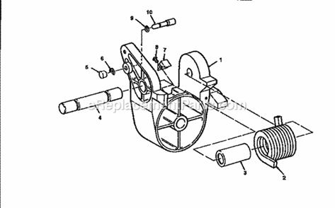 Figure 3 Pivot Assembly Diagram and Parts List for 113235140  Craftsman Miter Saw