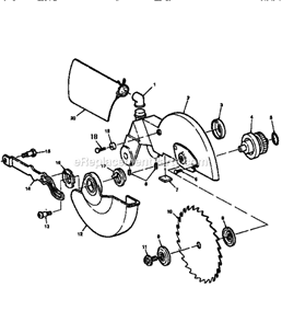 Page D Diagram and Parts List for 113235440  Craftsman Miter Saw