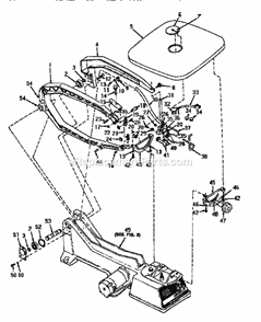 Arm And Table Assembly Diagram and Parts List for 113236400  Craftsman Scroll Saw