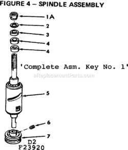 Page D Diagram and Parts List for 11323920  Craftsman Planer Jointer