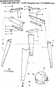 Part Location Diagram of 62614 Craftsman Leg