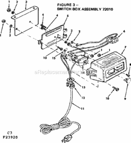 Page C Diagram and Parts List for 113239290  Craftsman Planer Jointer