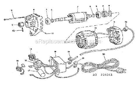 Motor_And_Control_Box_Asm Diagram and Parts List for 113240421  Craftsman Table Saw