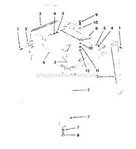 Legs Diagram and Parts List for 113241690  Craftsman Table Saw