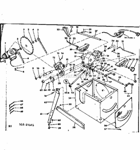 Part Location Diagram of 62223 Craftsman Worm Tilt