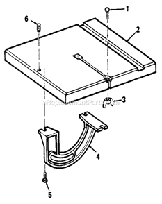Page B Diagram and Parts List for 113244501  Craftsman Band Saw