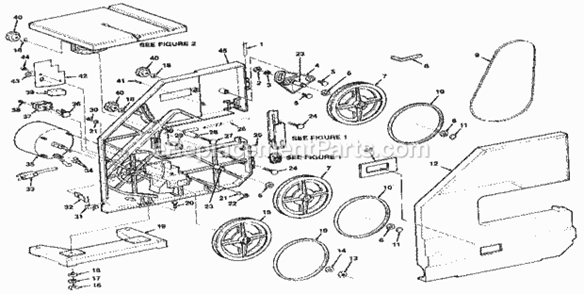 Page C Diagram and Parts List for 113244501  Craftsman Band Saw