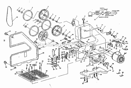 Part Location Diagram of 26652 Briggs and Stratton 28260771