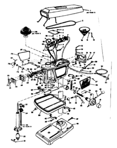 Part Location Diagram of 71108 Ridgid POST, CARRIAGE