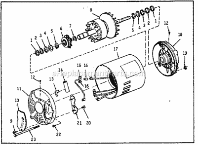 Part Location Diagram of 80011 Craftsman Stud Stator