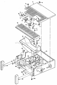 Page B Diagram and Parts List for 113248290  Craftsman Band Saw