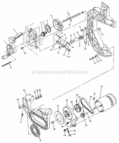 Page C Diagram and Parts List for 113248290  Craftsman Band Saw