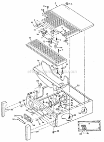 Page C Diagram and Parts List for 113248320  Craftsman Band Saw