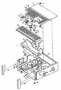 Base Components Diagram and Parts List for 113248322  Craftsman Band Saw