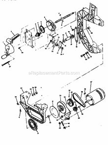Drive And Motor Mount Assembly Diagram and Parts List for 113248322  Craftsman Band Saw