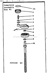 Complete Radial Arm Cap A... Diagram and Parts List for 11329330  Craftsman Chop Saw