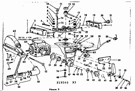 Yoke Assembly Diagram and Parts List for 11329340  Craftsman Chop Saw