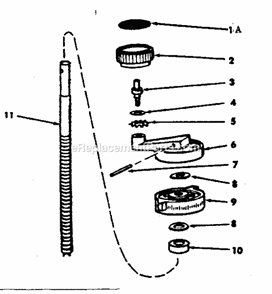 Complete Radial Arm Cap A... Diagram and Parts List for 11329342  Craftsman Chop Saw