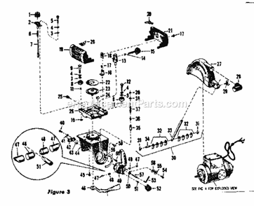 Saw Guard And Yoke Assembly Diagram and Parts List for 11329401  Craftsman Chop Saw