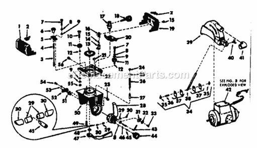 Saw Guard And Yoke Assembly Diagram and Parts List for 11329441  Craftsman Chop Saw