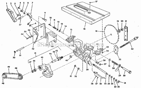 Part Location Diagram of 819431 Craftsman Arbor