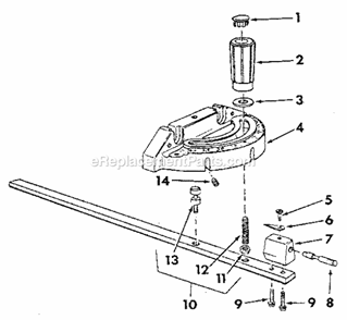 Figure 5 - 62704 Miter Ga... Diagram and Parts List for 113298033  Craftsman Table Saw