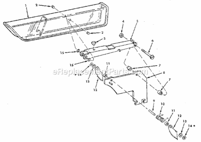 Page E Diagram and Parts List for 113298060  Craftsman Table Saw