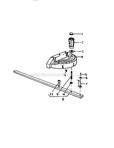 Page H Diagram and Parts List for 113298090  Craftsman Table Saw