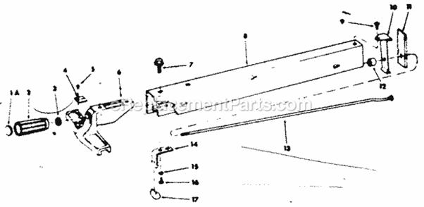 Page C Diagram and Parts List for 113298142  Craftsman Table Saw