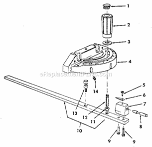 Page F Diagram and Parts List for 113298751  Craftsman Table Saw